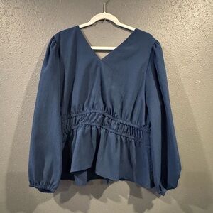 Madewell Blue  Blouse 2xl